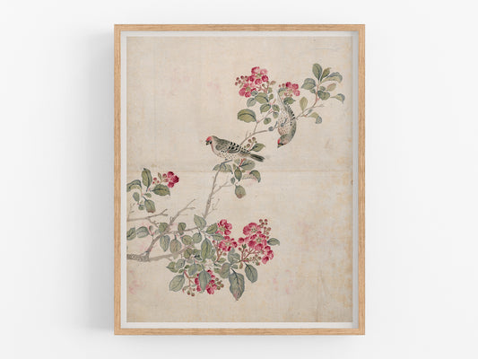 Japanese Bird Chinoiserie Art Print #3