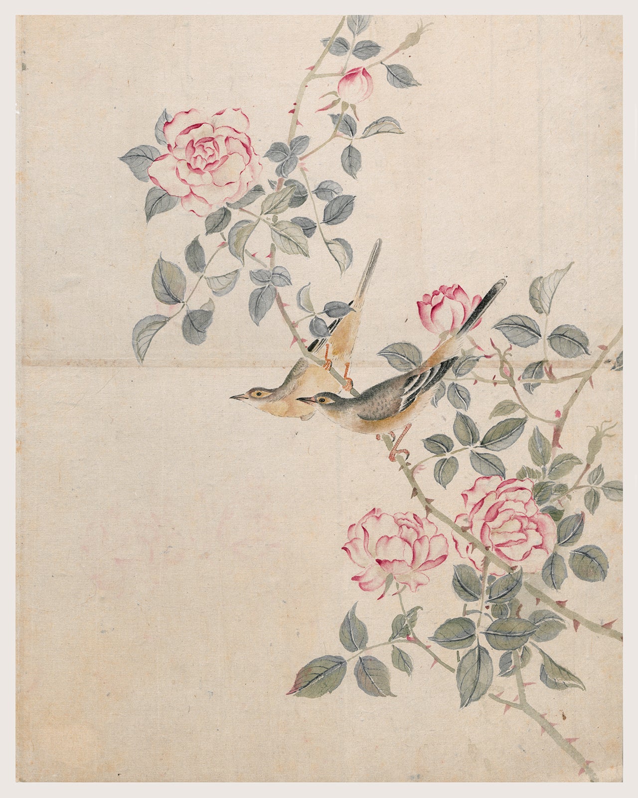 Japanese Bird Chinoiserie Art Print #1
