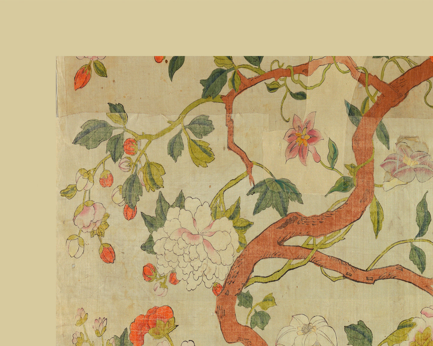 Chinese Birds and Foliage Chinoiserie Art Print
