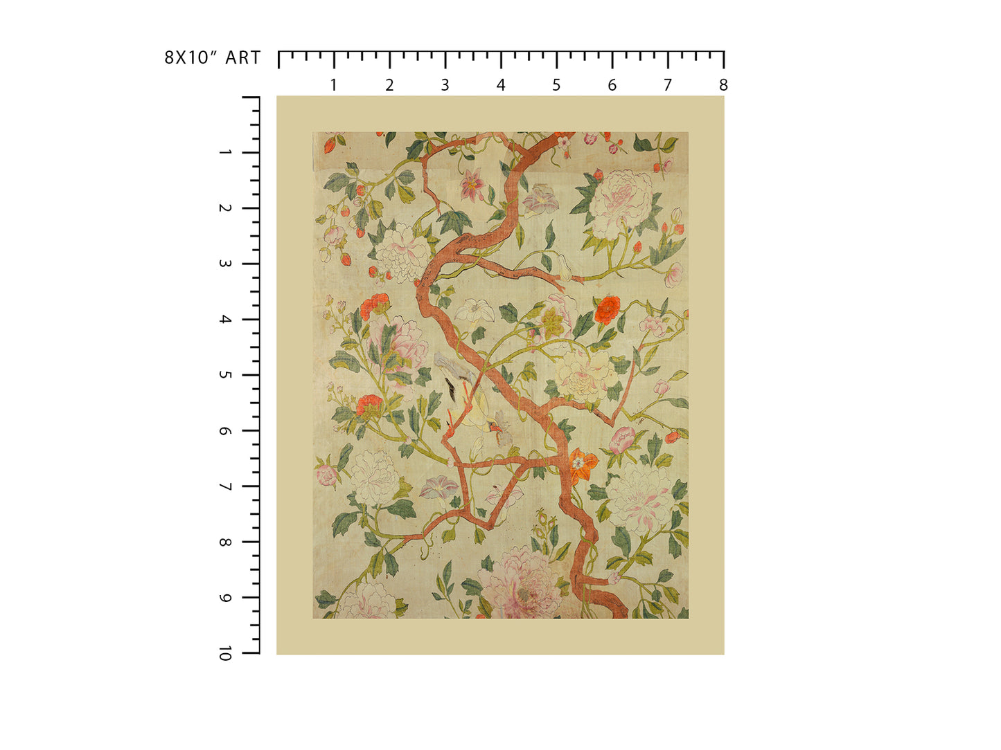 Chinese Birds and Foliage Chinoiserie Art Print