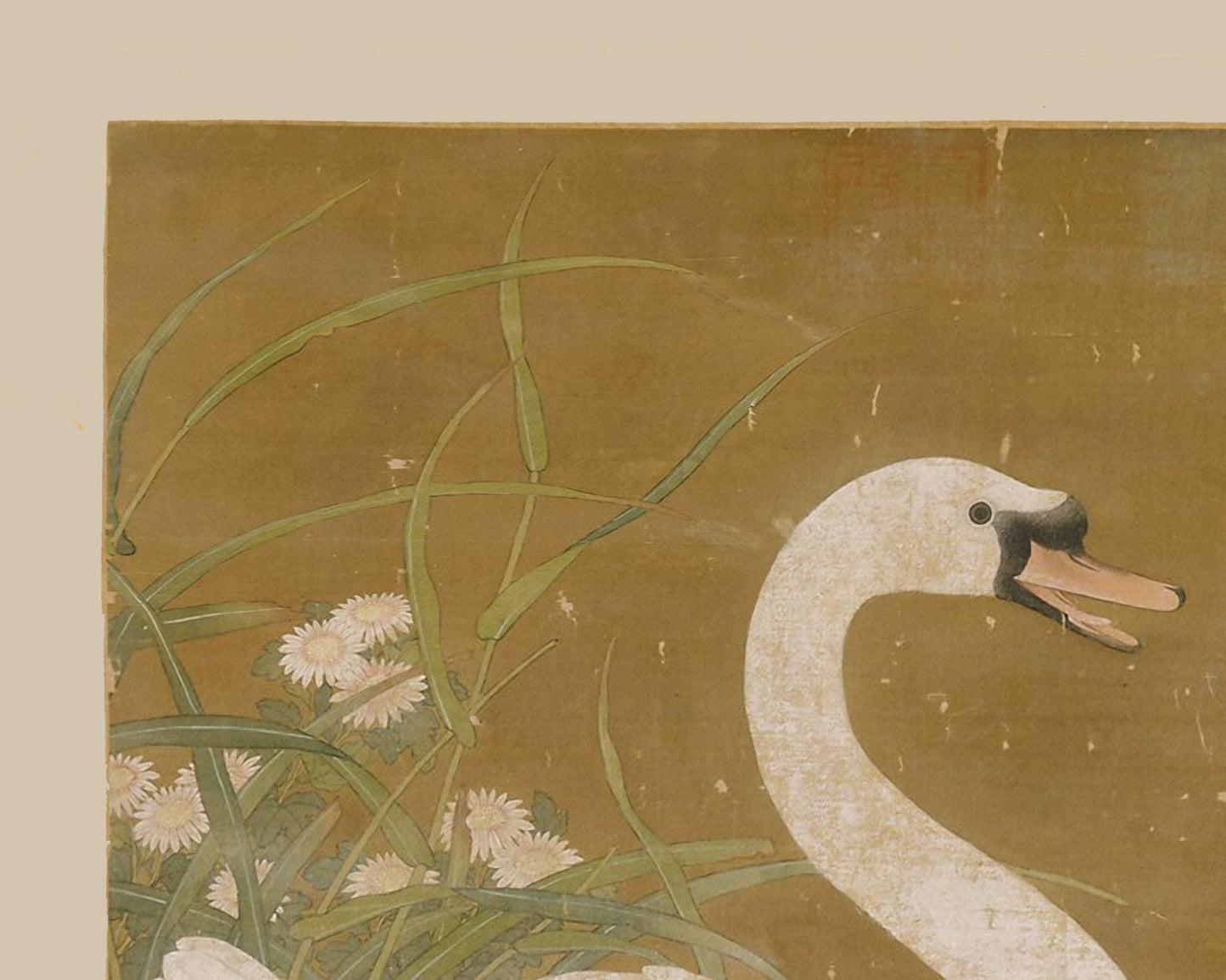 Chinese Swan Art Prints - Set of Two