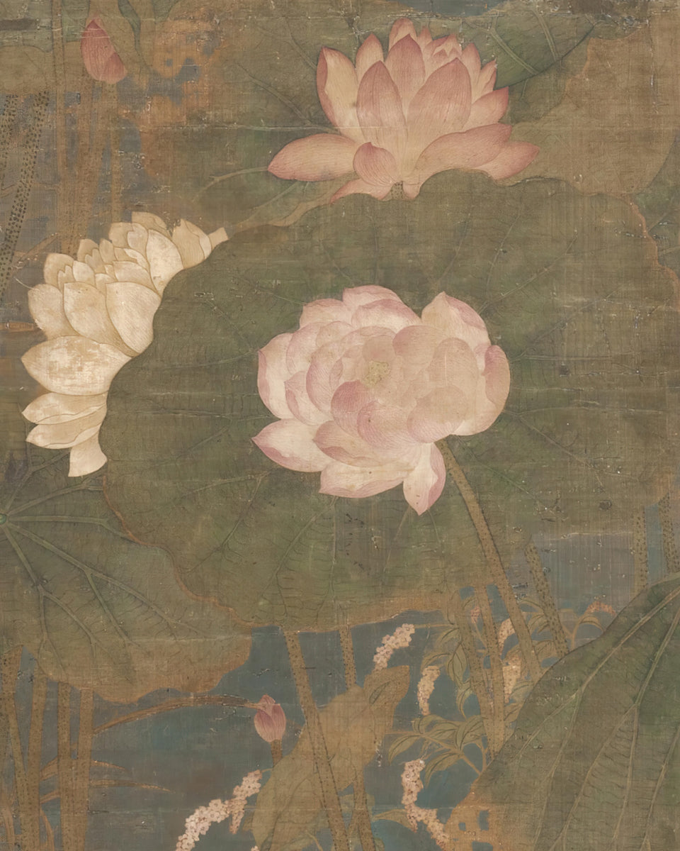 Lotus Flower Art Prints - Set of Two