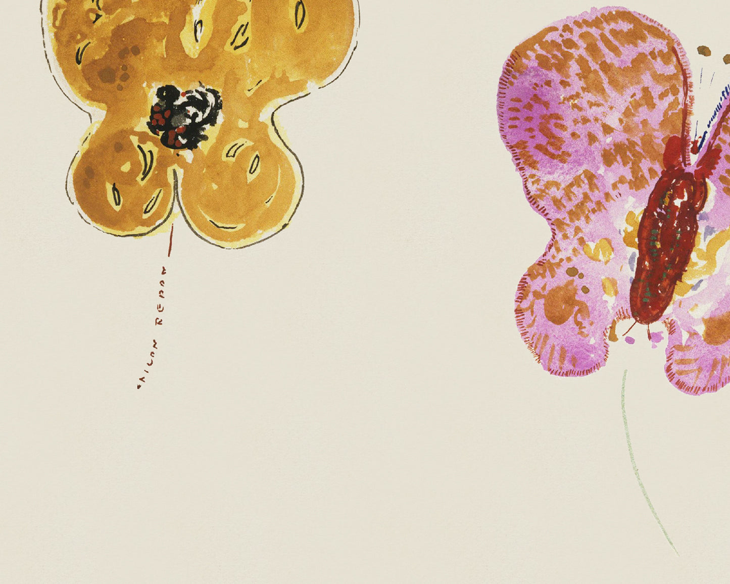 Modern Butterfly Watercolor Art Prints - Set of Three