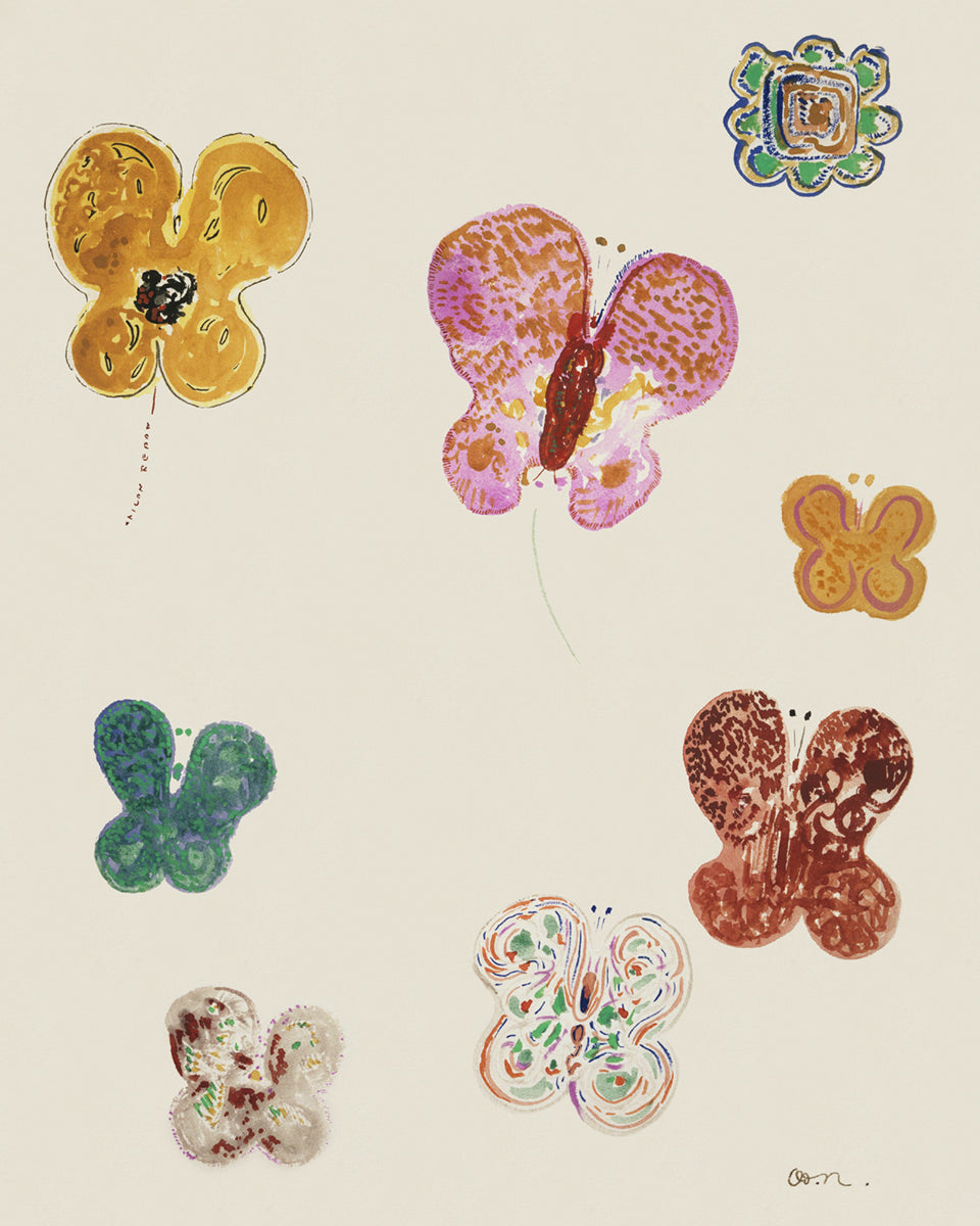 Modern Butterfly Watercolor Art Prints - Set of Three