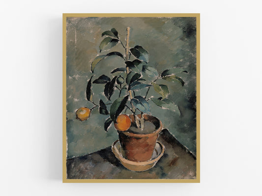 Orange Plant Art Print