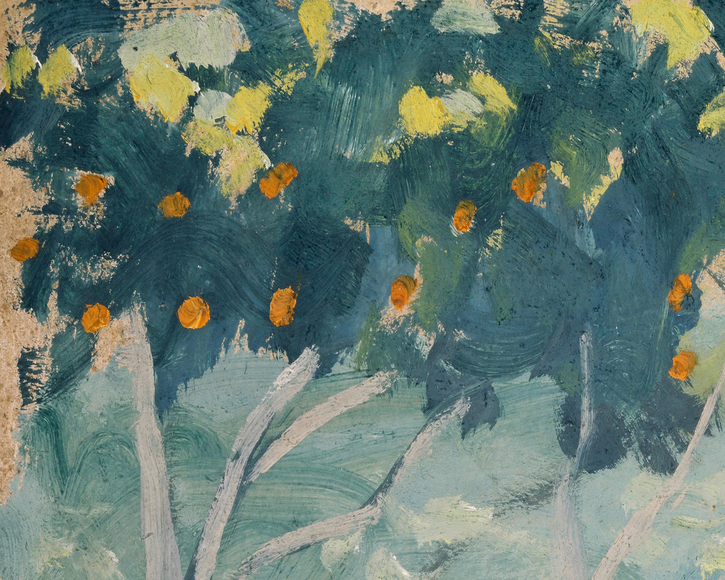 Orange Trees Art Print