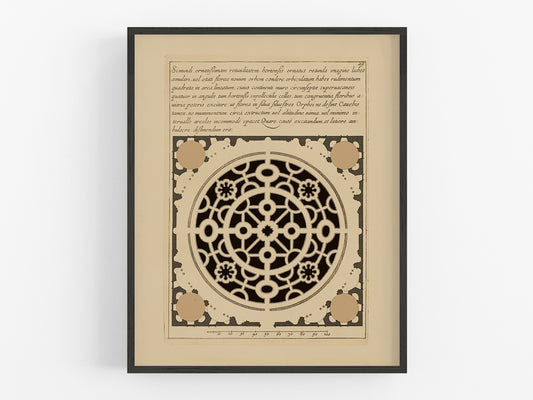 Garden Plan Art Print #1