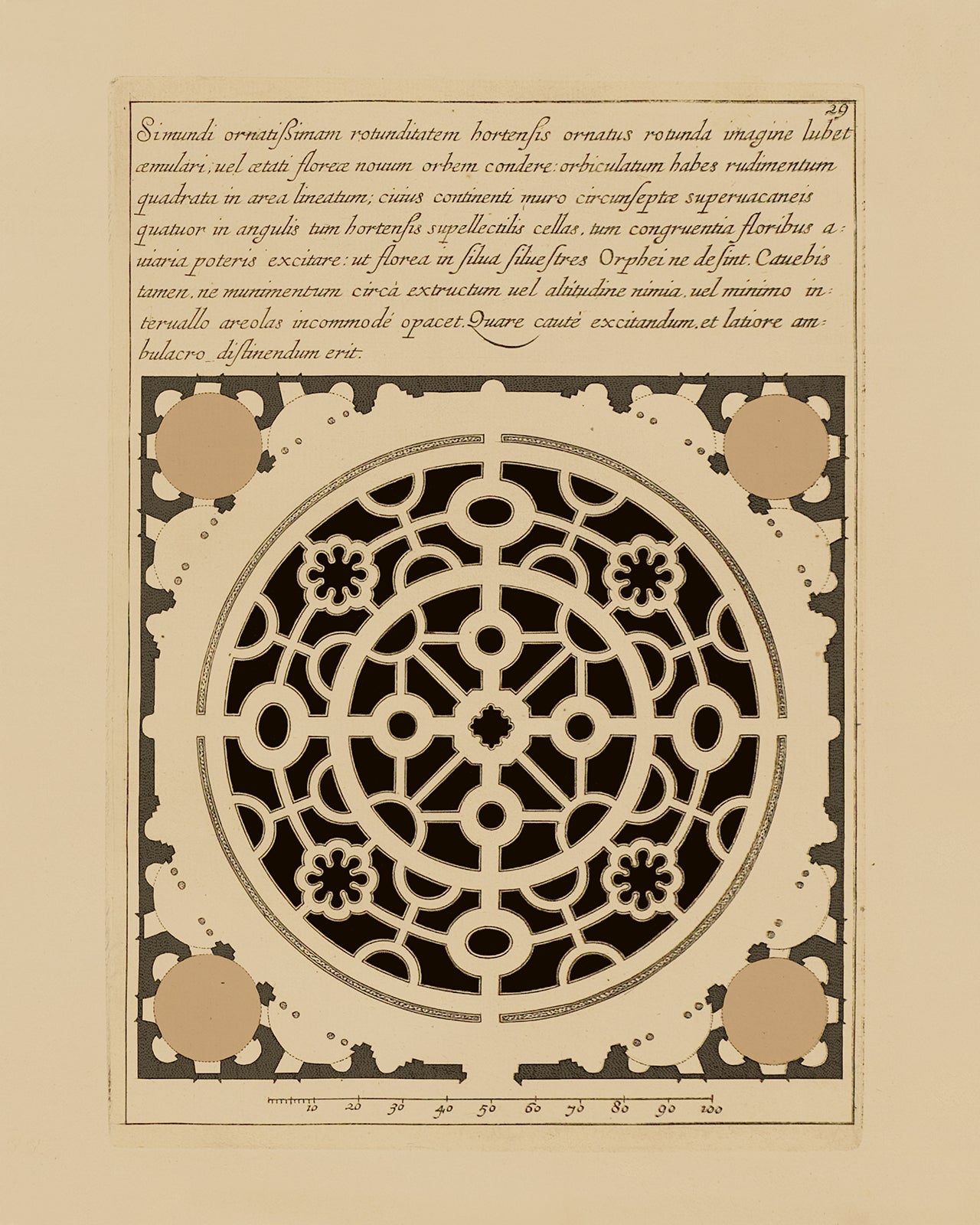 Garden Plan Art Print #1