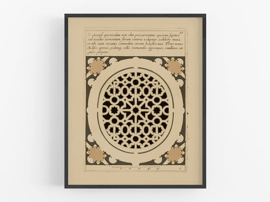 Garden Plan Art Print #2