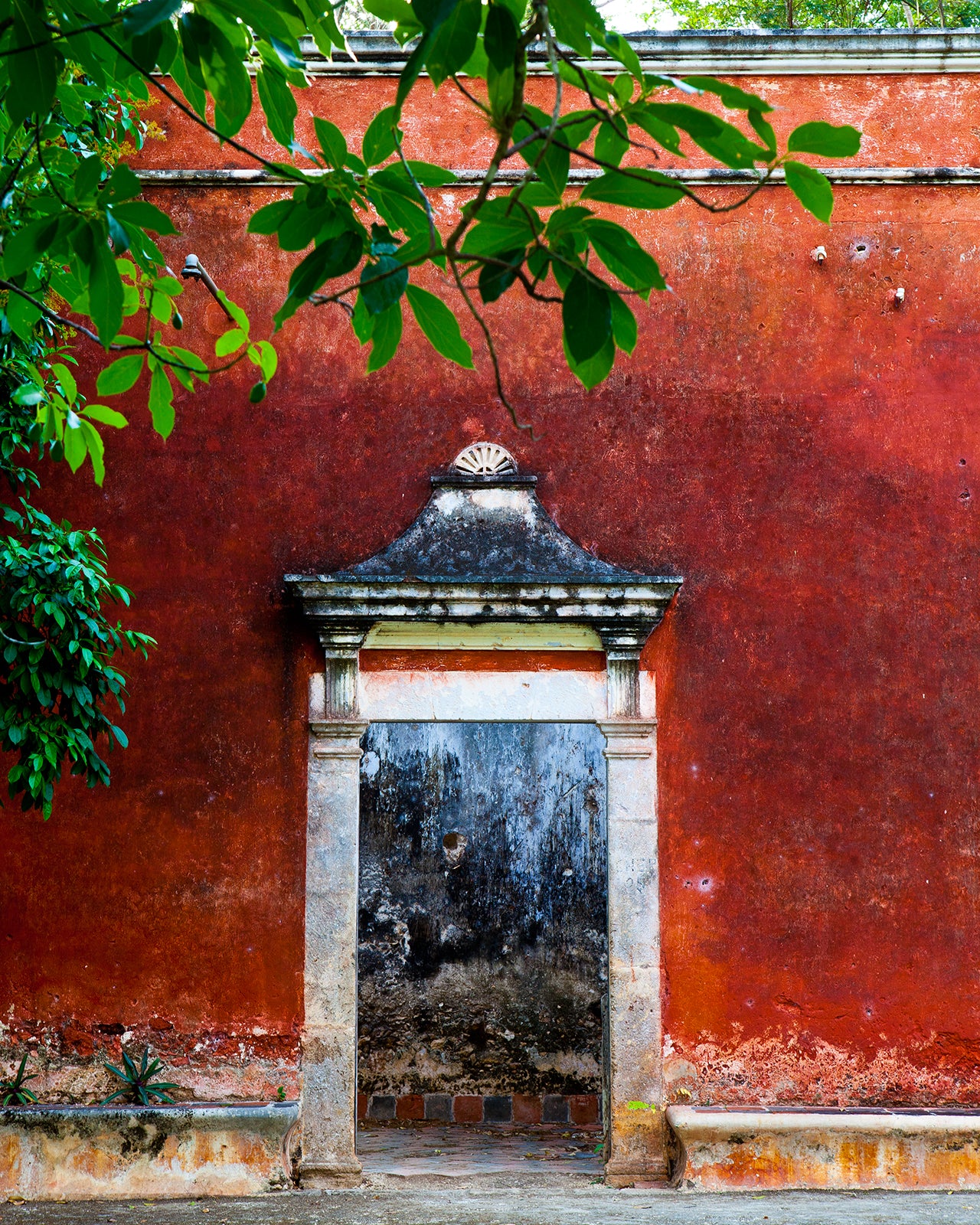 Mexico Jungle Hacienda Doorway Color Photo Print
