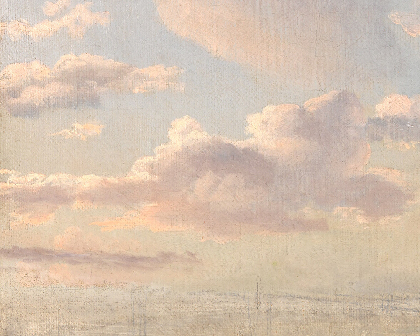 Clouds Over the Sound Art Print