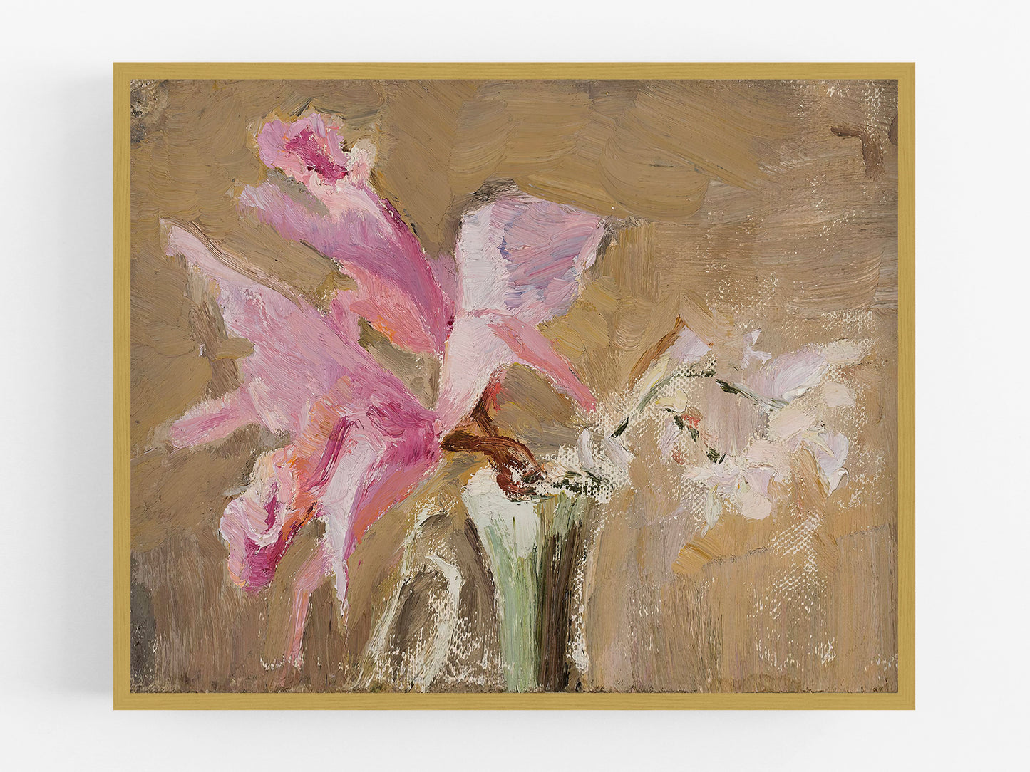 Abstract Pink Orchid Art Print