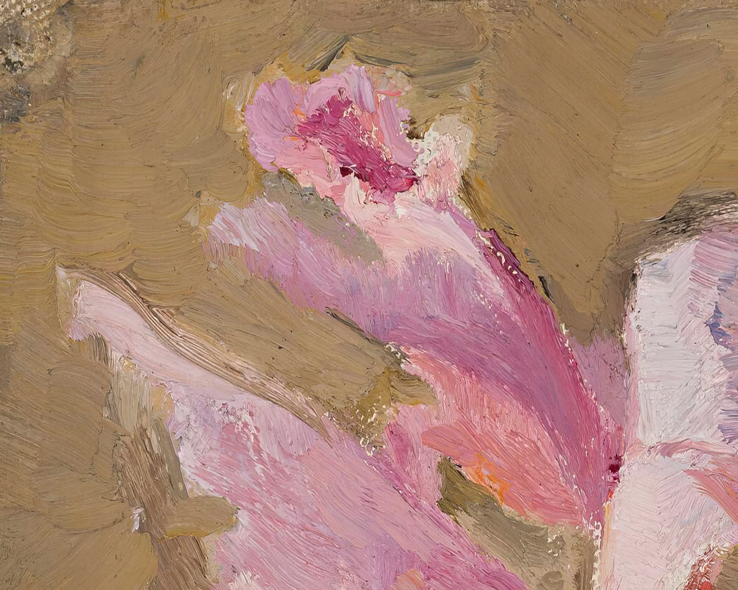 Abstract Pink Orchid Art Print