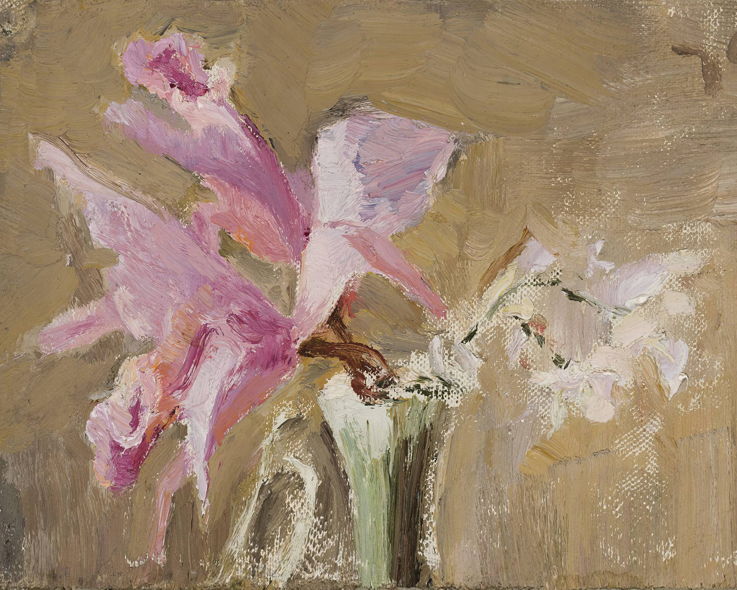 Abstract Pink Orchid Art Print