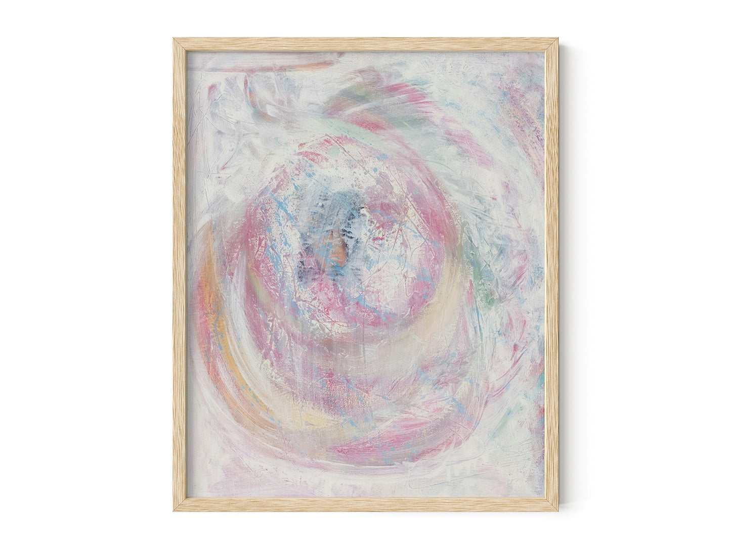 Pastel Swirl Abstract Art Print