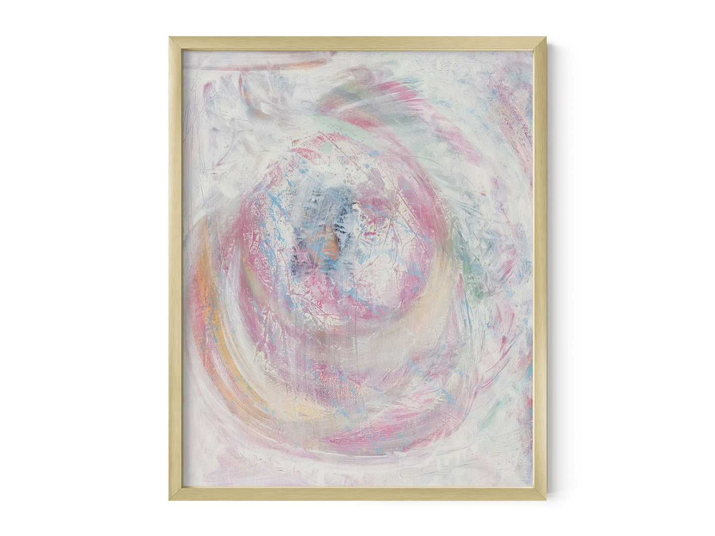 Pastel Swirl Abstract Art Print