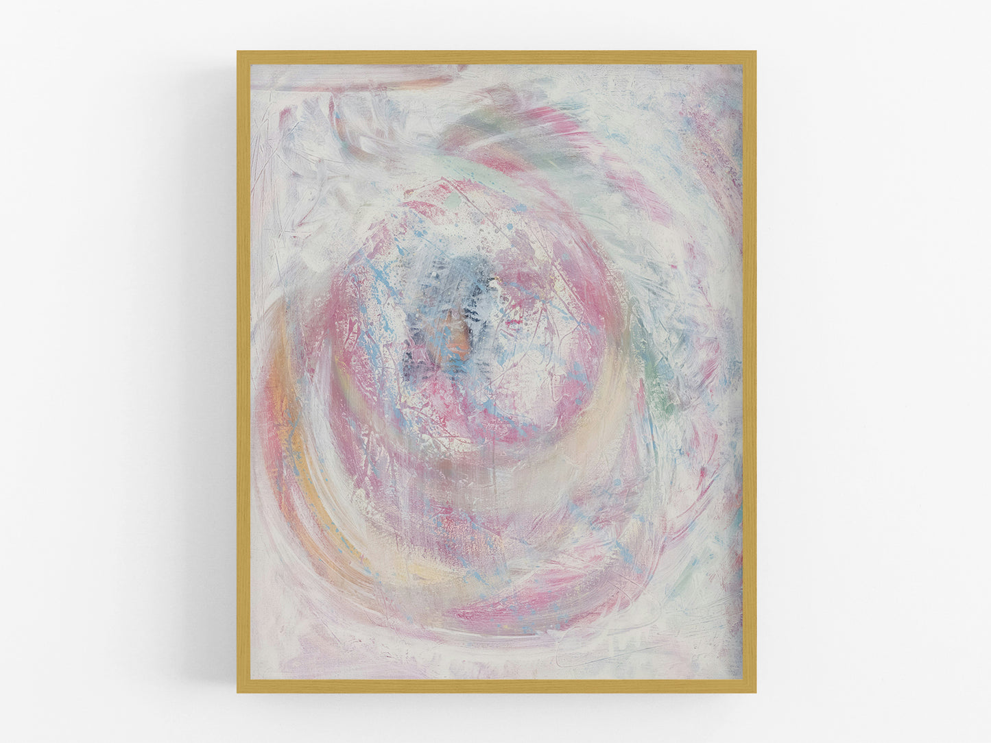 Pastel Swirl Abstract Art Print