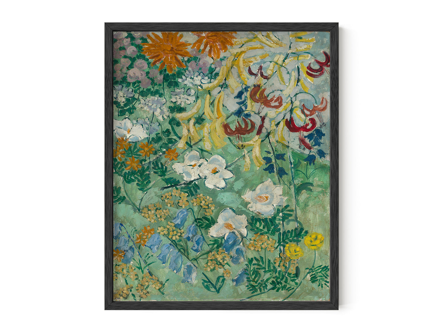 Turquoise Flower Painting
