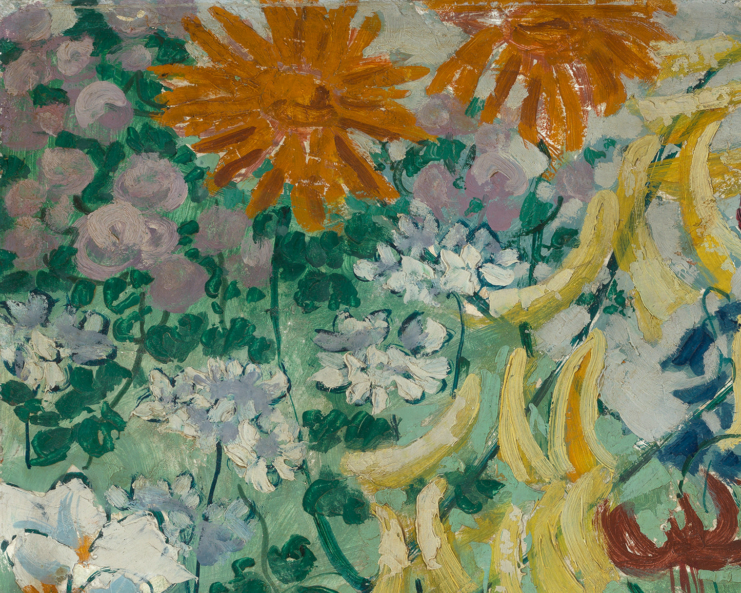 Turquoise Flower Painting