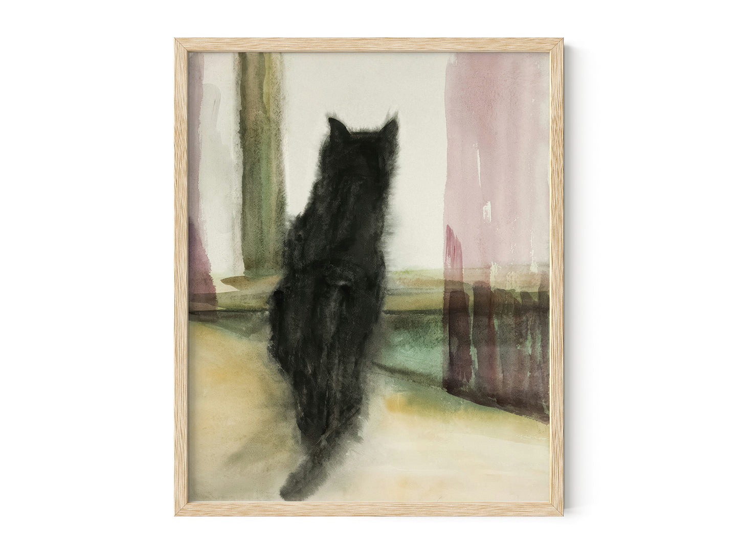 Cat in the Window Art Print