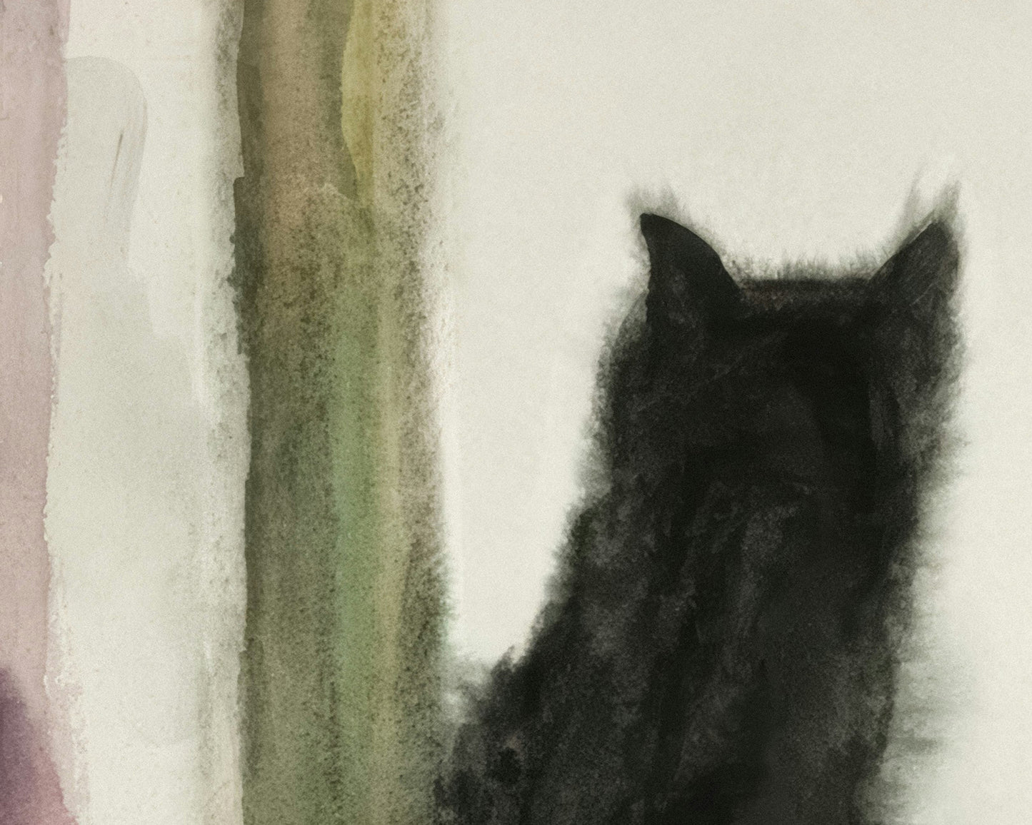Cat in the Window Art Print