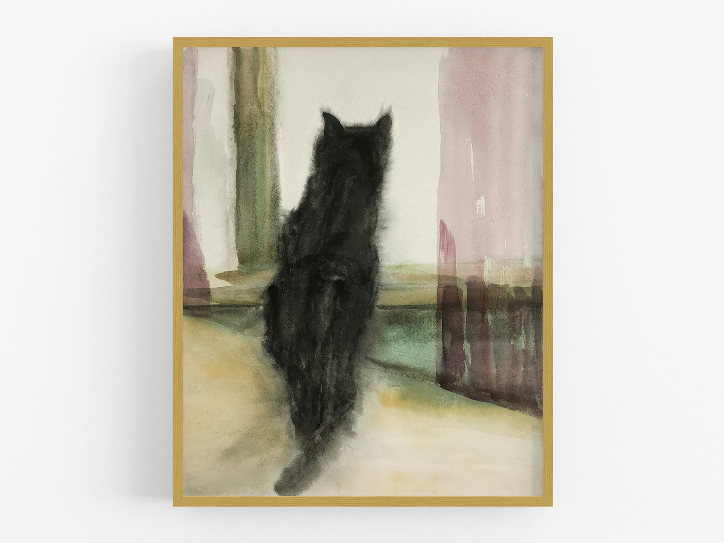 Cat in the Window Art Print