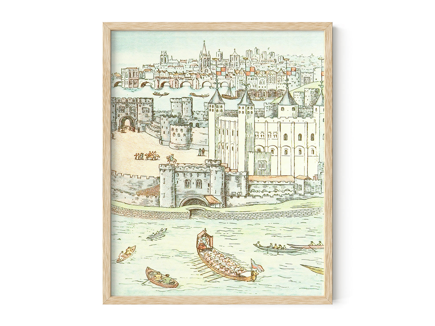 London Castle Storybook Baby Nursery Art Print