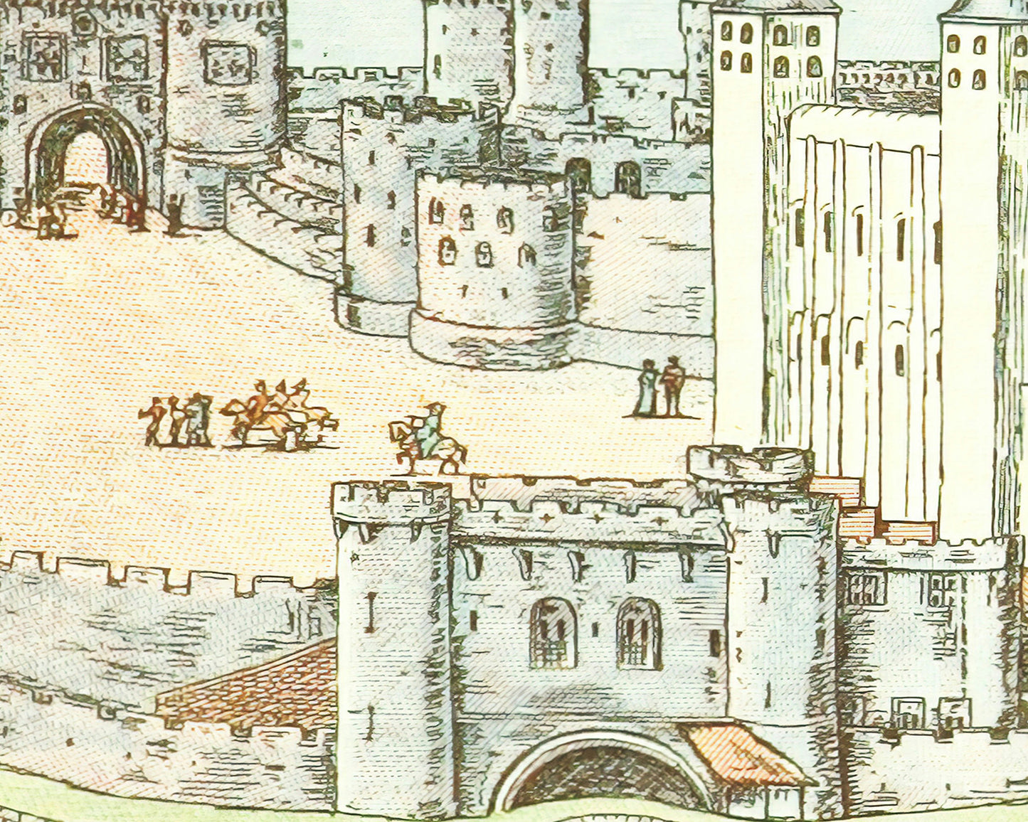 London Castle Storybook Baby Nursery Art Print