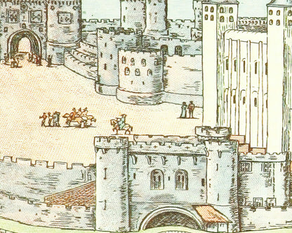 London Castle Storybook Baby Nursery Art Print