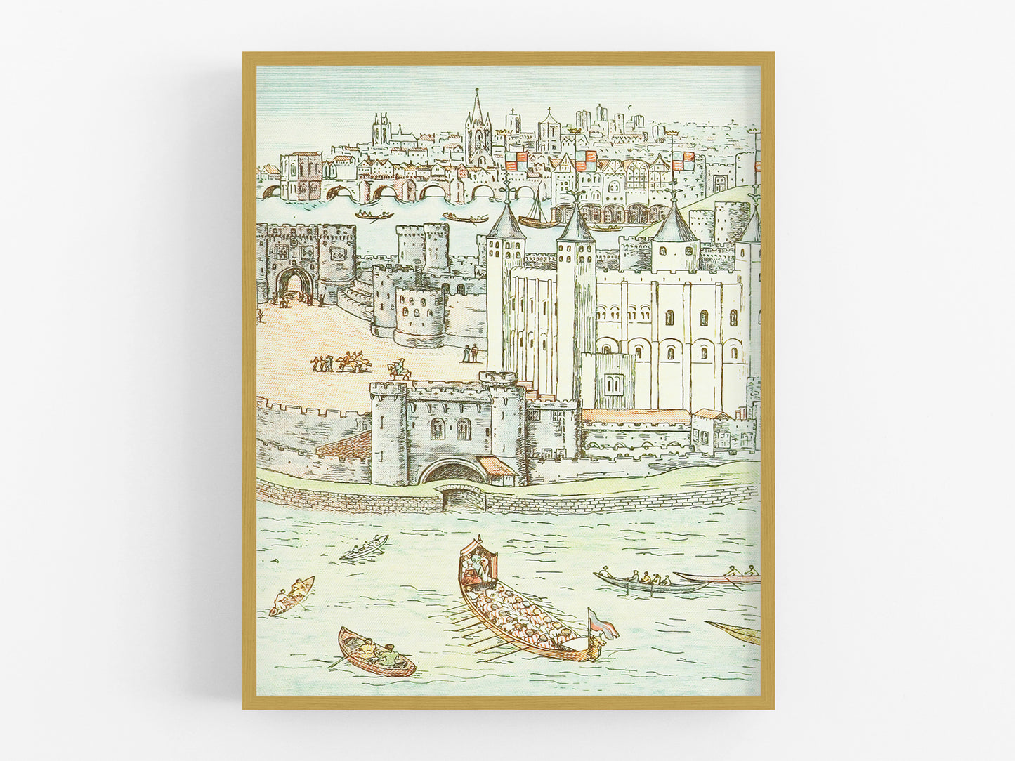 London Castle Storybook Baby Nursery Art Print