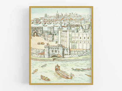 London Castle Storybook Baby Nursery Art Print