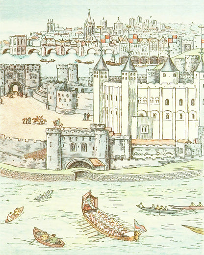 London Castle Storybook Baby Nursery Art Print