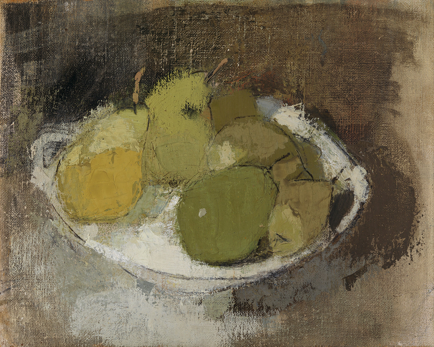 Green Pears Still Life Art Print