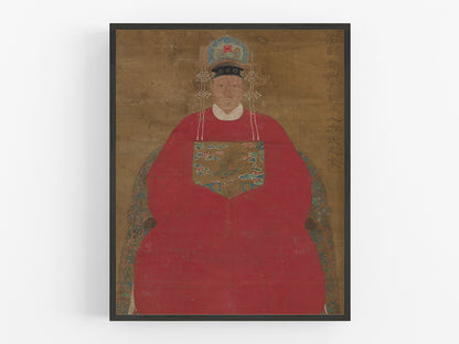 Chinese Woman, Vintage Portrait Art Print