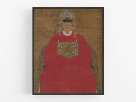 Chinese Woman, Vintage Portrait Art Print