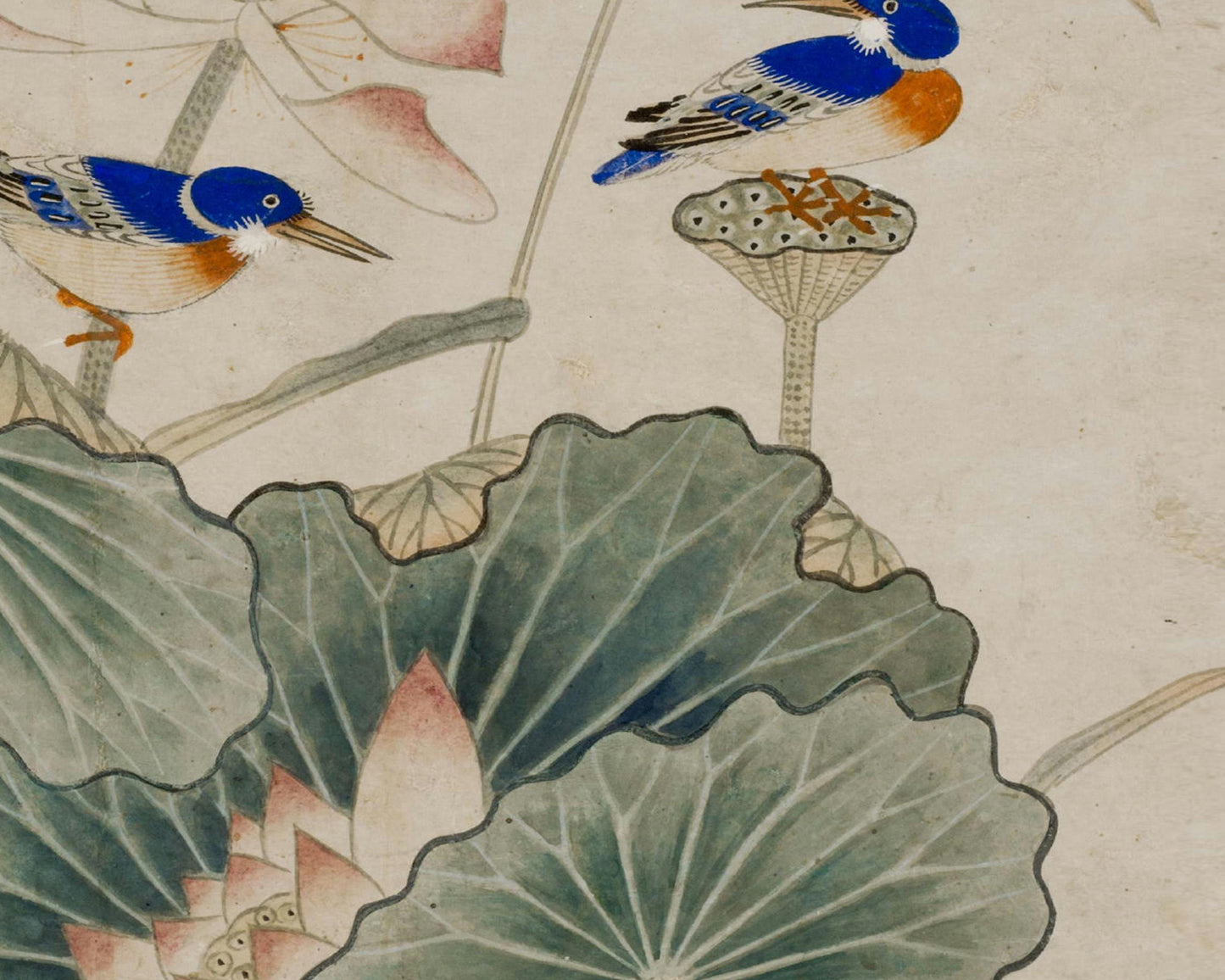 Lotus Flower Chinoiserie Art Print #3