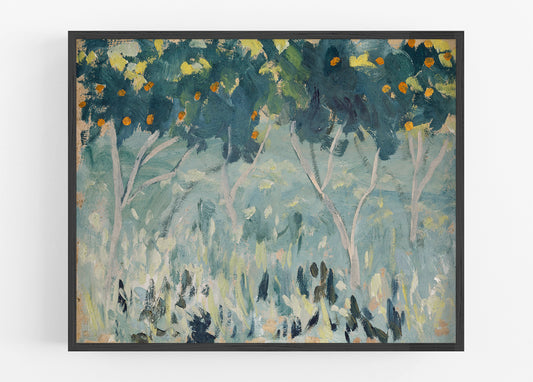 Orange Trees Art Print