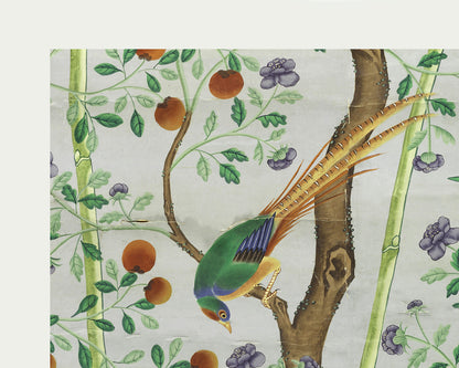 Chinese Birds & Trees Chinoiserie Art Prints - Set of Two