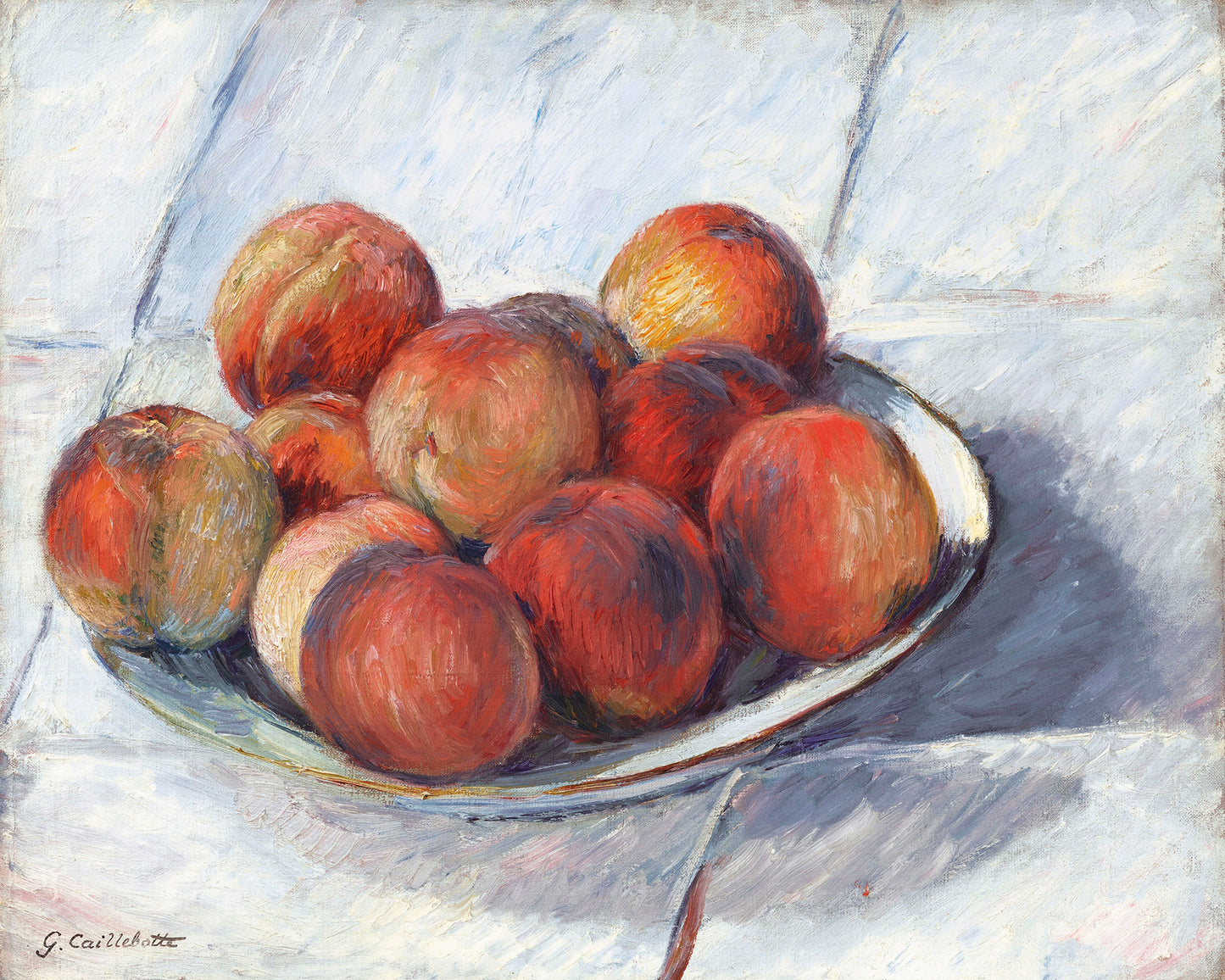 Bowl of Peaches Art Print