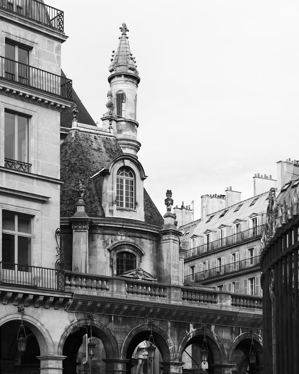 l'Oratoire du Louvre Paris, B&W Photo Print