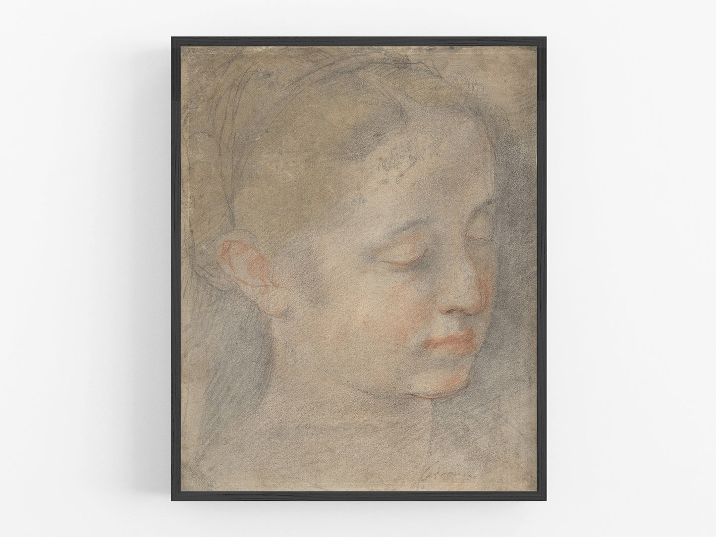 Head of a Young Woman Art Print