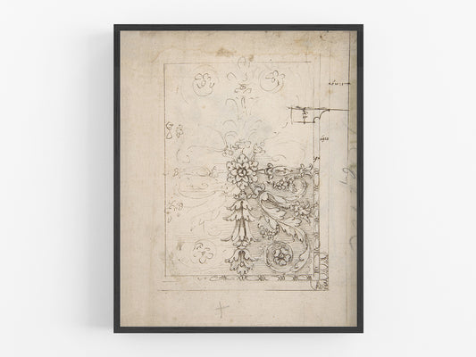 French Ceiling Plan Art Print