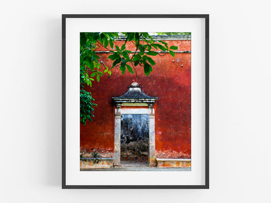 Mexico Jungle Hacienda Doorway Color Photo Print