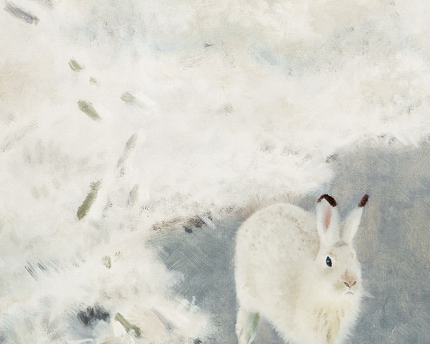 Bunny in Winter Art Print #1