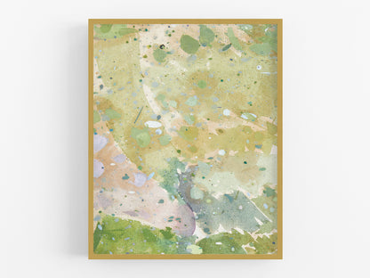 Abstract Splatter Watercolor Art Print