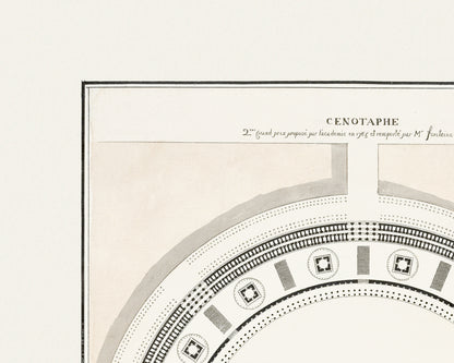 French Architectural Plan Art Prints - Set of Two