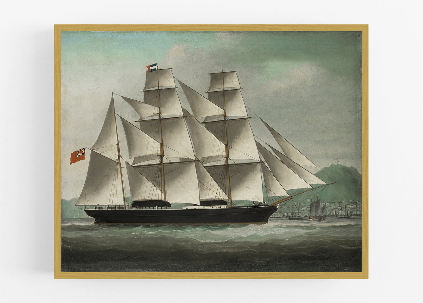 British Clipper Ship in China Art Print