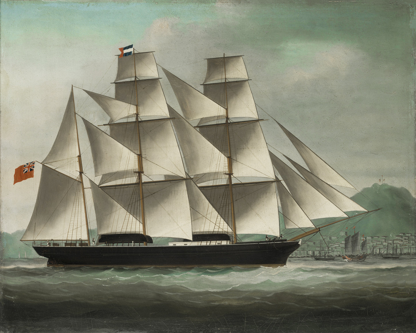 British Clipper Ship in China Art Print