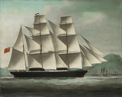 British Clipper Ship in China Art Print