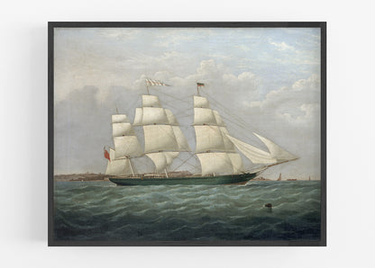 Clipper Ship Matilda Wattenbach Art Print